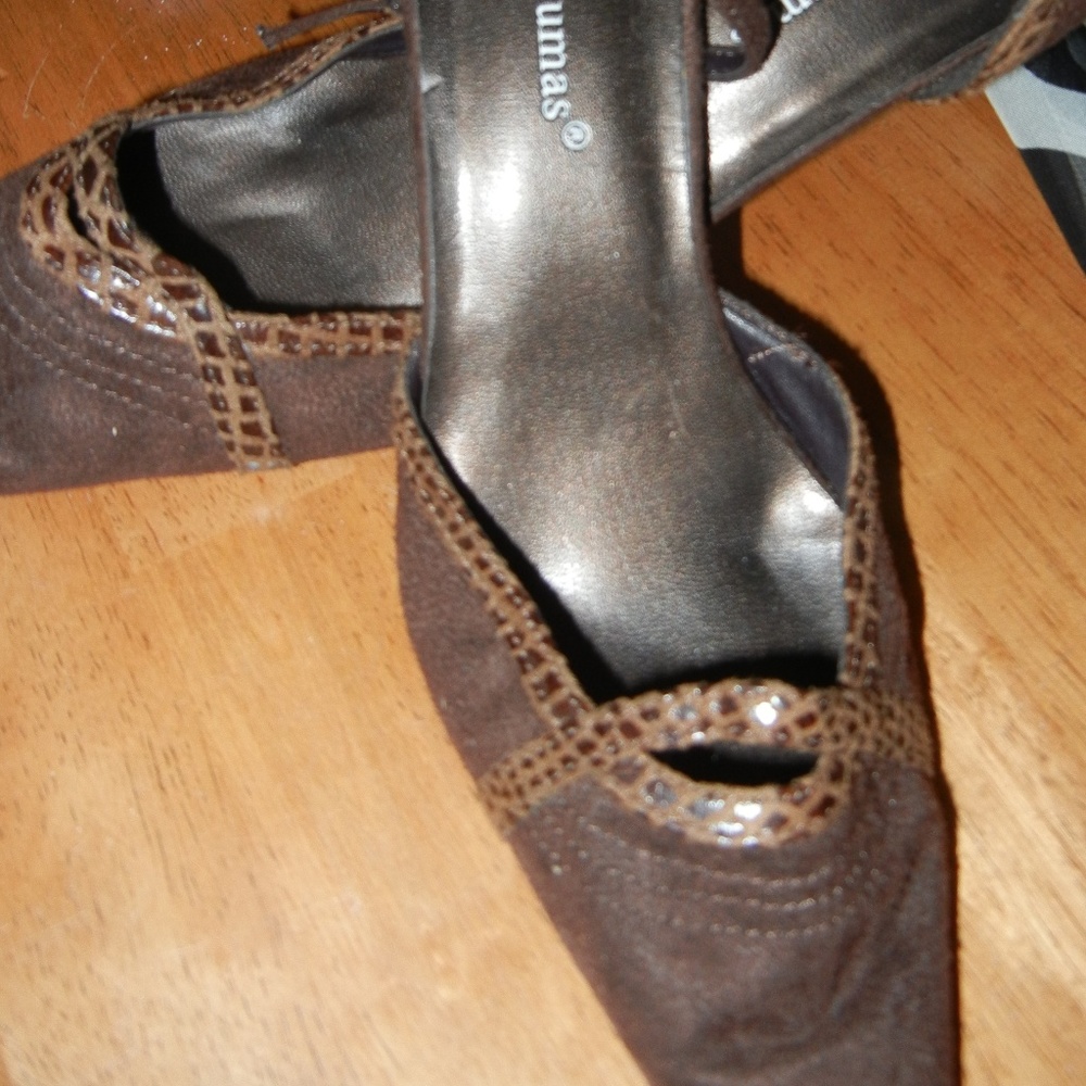 Y2K Pierre Dumas Suede Ankle Straps Heels